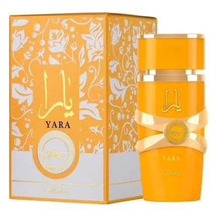 Lattafa Yara Tous 100ML EDP bottle and box