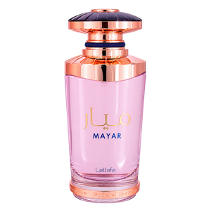 Lattafa Mayar 100ML EDP — front-facing bottle, transparent background