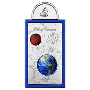 Lattafa Pride Art Of Universe 100ML EDP — front-facing bottle, transparent background