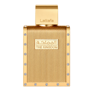 Lattafa The Kingdom For Men 100ML EDP — front-facing bottle, transparent background