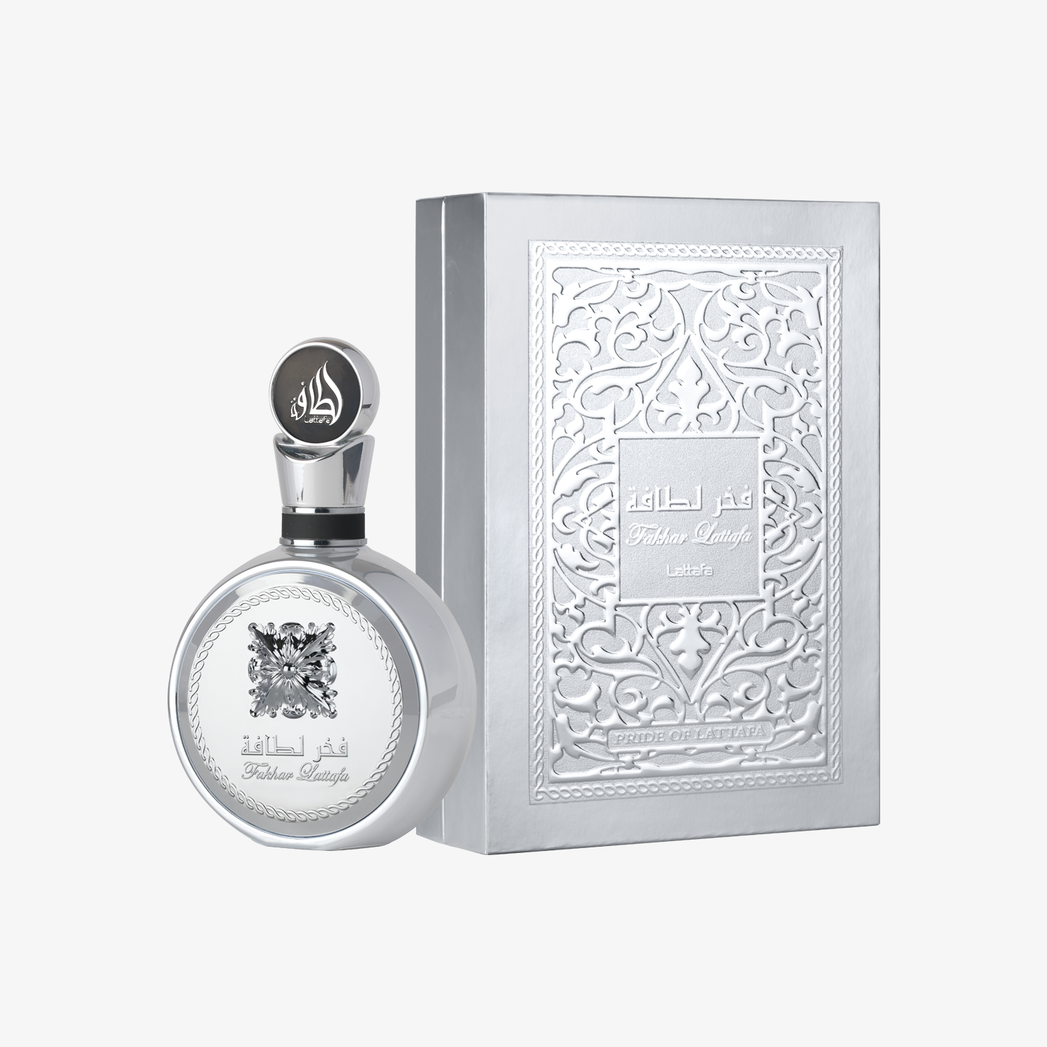 Lattafa Fakhar Platinum 100ML EDP box and bottle