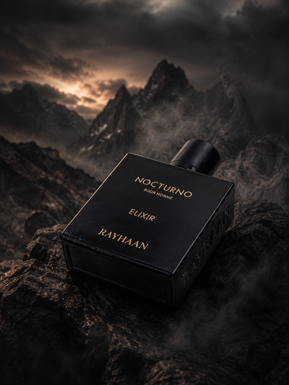 Rayhaan Nocturno Elixir Pour Homme 100ML EDP box and bottle