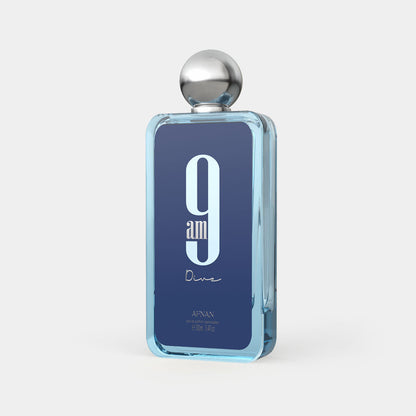 Afnan 9AM Dive 100ML Eau de Parfum bottle angle
