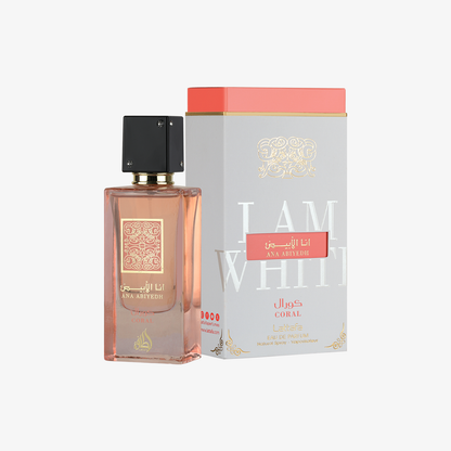 Lattafa Ana Abiyedh Coral 60ML EDP box and bottle