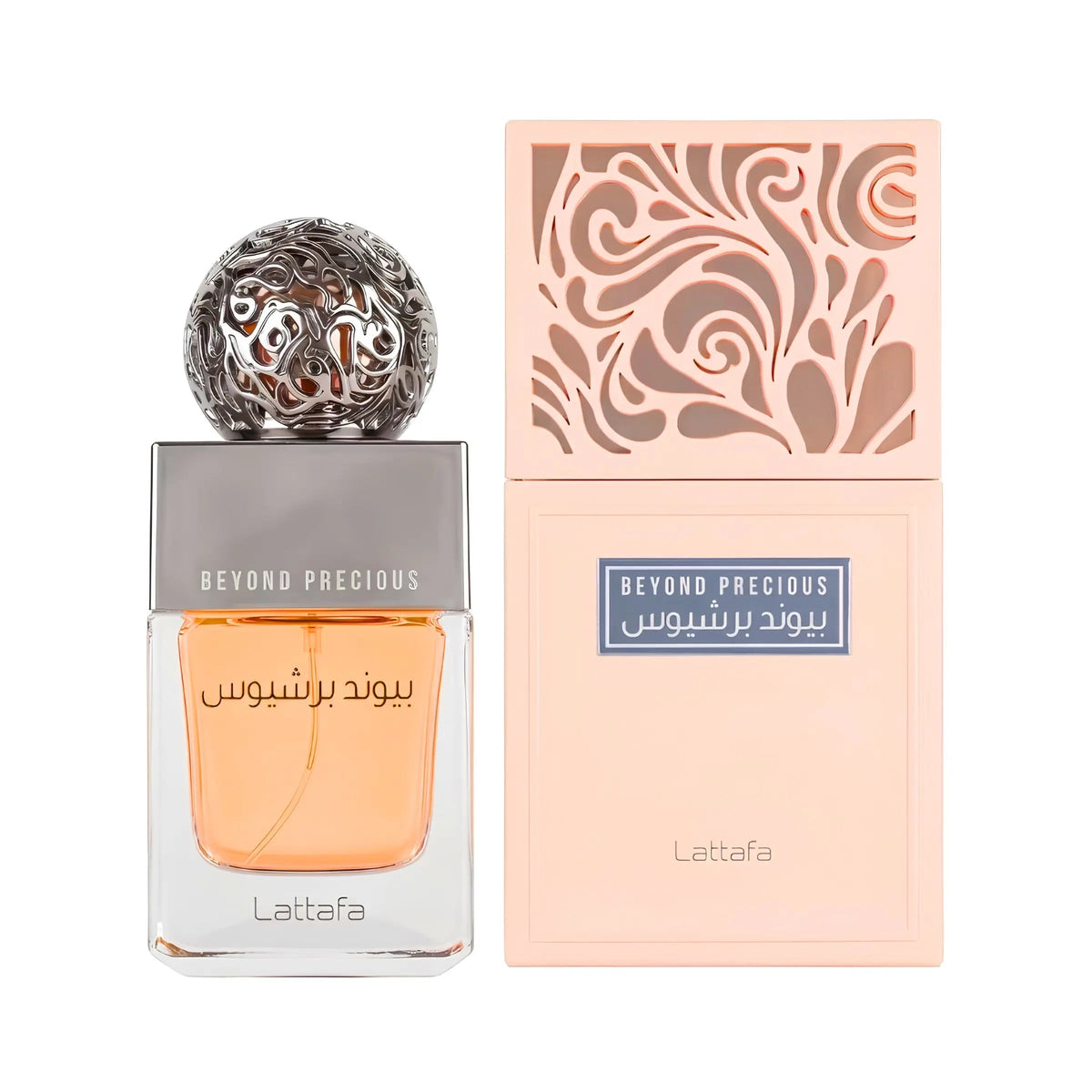 Lattafa Beyond Precious 100ML EDP bottle and box