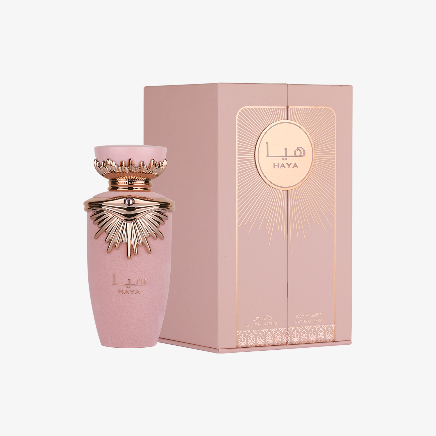 Lattafa Haya 100ML EDP box and bottle