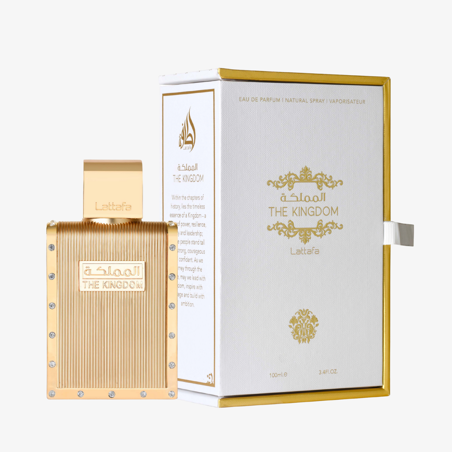 Lattafa The Kingdom For Men 100ML EDP box and bottle