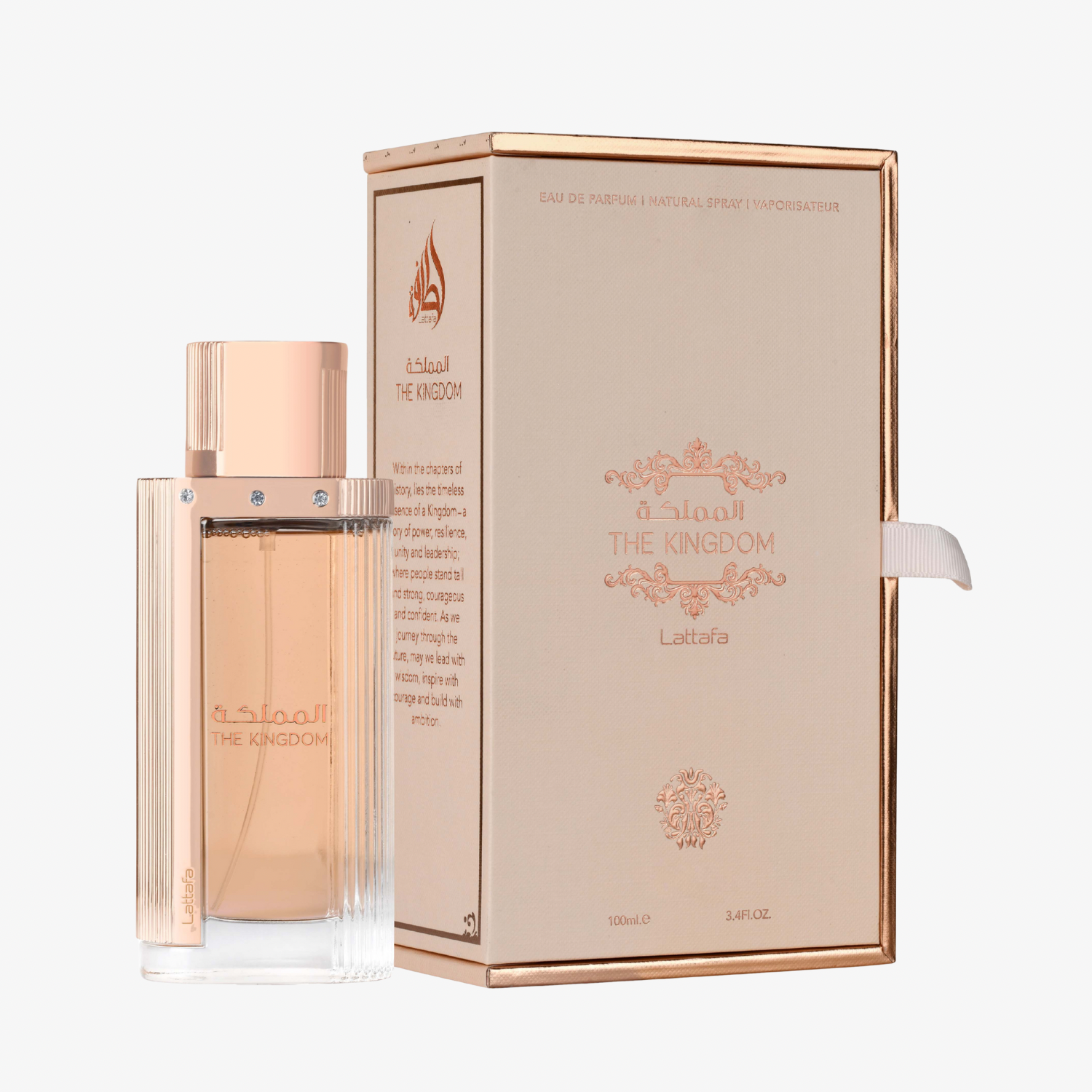 Lattafa The Kingdom For Women 100ML EDP box and bottle