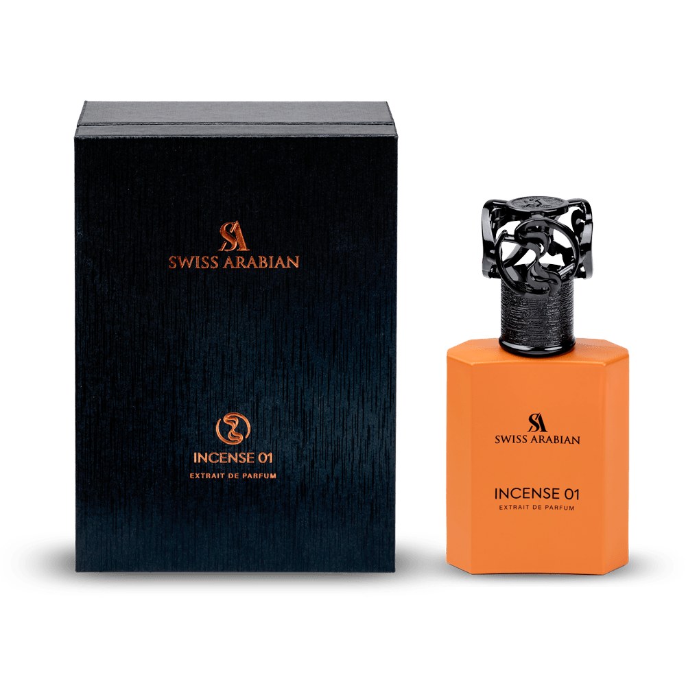Swiss Arabian Incense 01 50ML Extrait De Parfum box and bottle