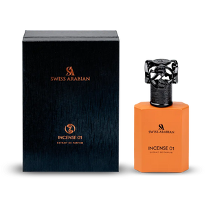 Swiss Arabian Incense 01 50ML Extrait De Parfum box and bottle
