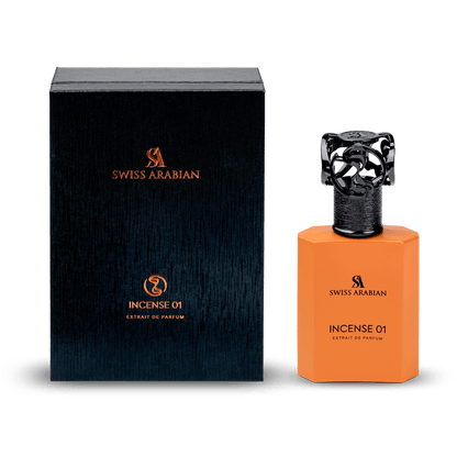 Swiss Arabian Incense 01 50ML Extrait De Parfum box and bottle