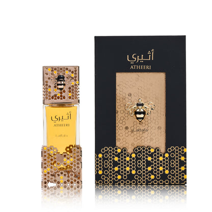 Lattafa Atheeri 100ML EDP bottle and box