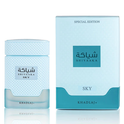 Khadlaj Shiyaaka Sky 100ML EDP box and bottle