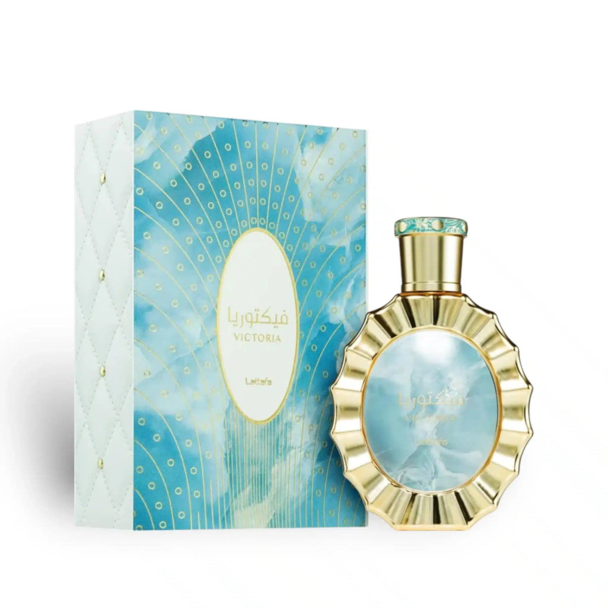 Lattafa Victoria 100ML EDP bottle and box