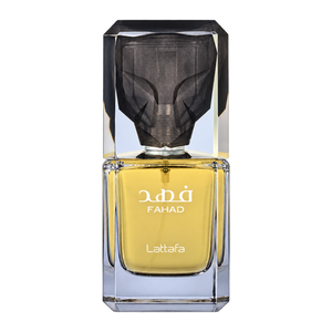 Lattafa Fahad 80ML EDP — front-facing bottle, transparent background