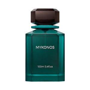 Mykonos Sorrento 100ML XDP — front-facing bottle, transparent background