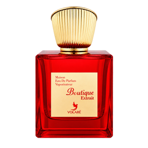 Volare Boutique Eau De Essence 100ML EDP — front-facing bottle, transparent background
