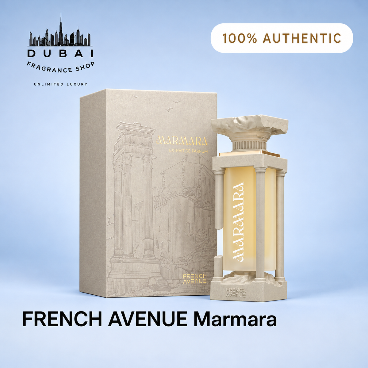 French Avenue Marmara 100ML XDP bottle and box — Dubai Fragrance Shop PH