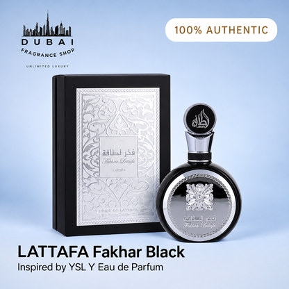 Fakhar Black bottle and box — Dubai Fragrance Shop PH