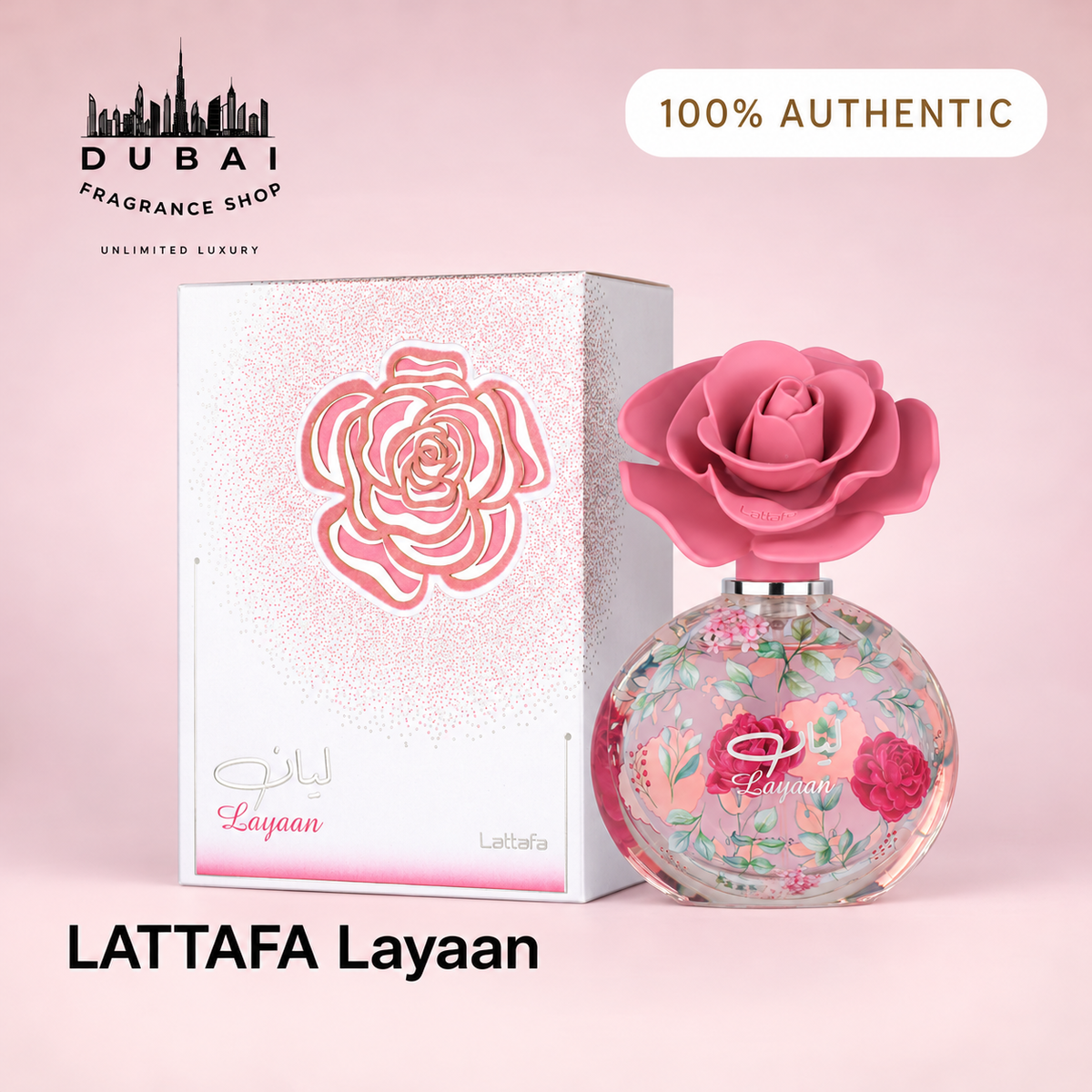 Lattafa Layaan 75ML EDP bottle and box — Dubai Fragrance Shop PH