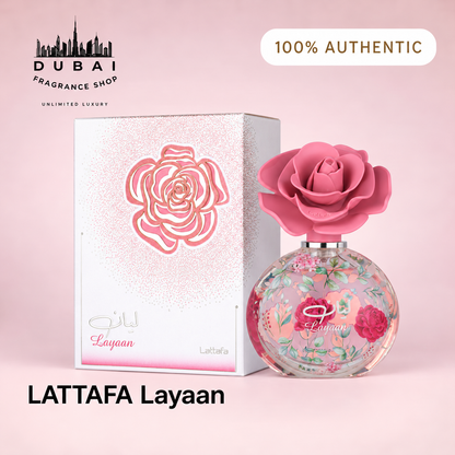 Lattafa Layaan 75ML EDP bottle and box — Dubai Fragrance Shop PH