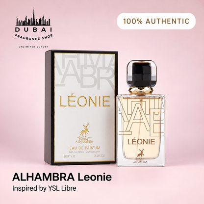 Maison Alhambra Leonie 100ML EDP bottle and box — Dubai Fragrance Shop PH